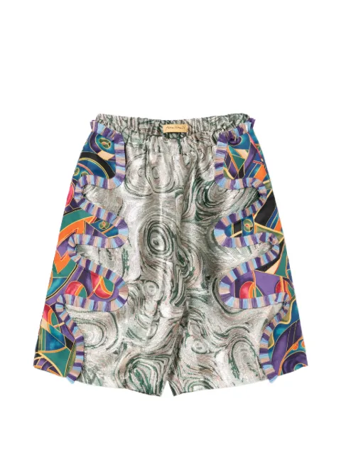 PENULTIMATE printed shorts Grey WP07SS26
