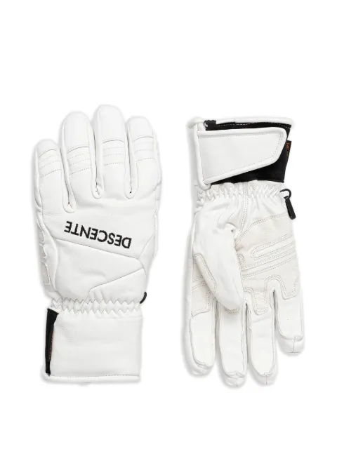 DESCENTE leather ski gloves White DW5FGV01MU