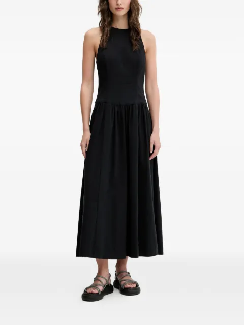 Abercrombie & Fitch A-line halterneck midi dress Black KI1595488900