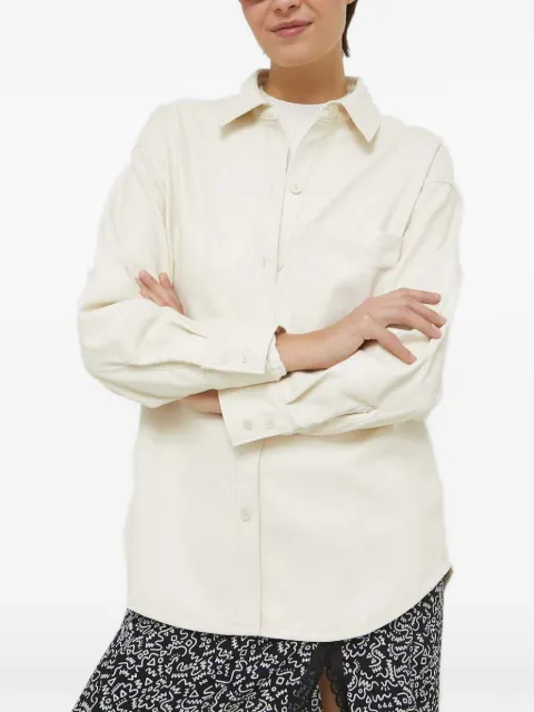 Abercrombie & Fitch buttoned chest-pocket shirt Neutrals KI1403235178
