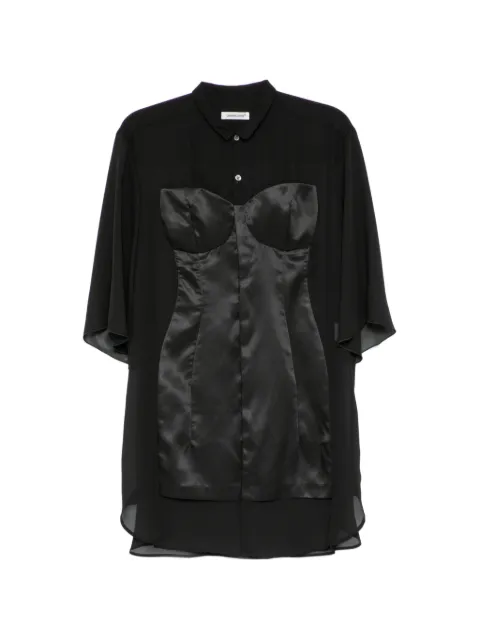 Undercover bustier-detail shirt Black UP1F1401