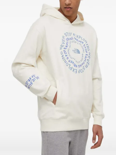 The North Face logo hooded sweater Neutrals NF0A87DV