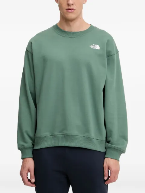 The North Face logo print sweatshirt Green NF0A89DE