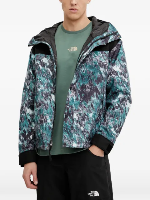 The North Face hooded pattern jacket Blue NF0A8B73