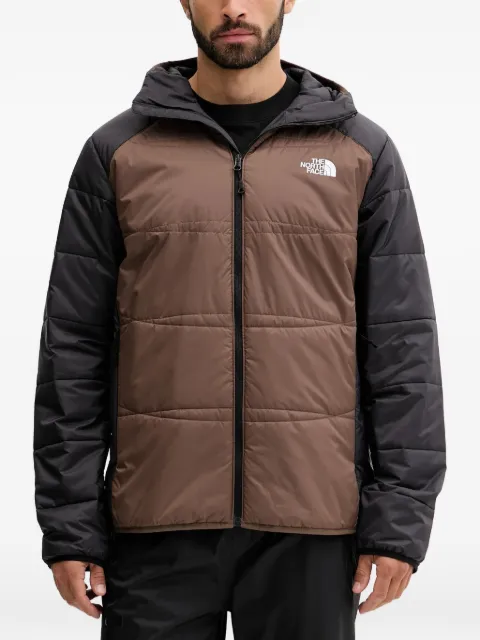 The North Face hooded colour block jacket Brown NF0A5GIE