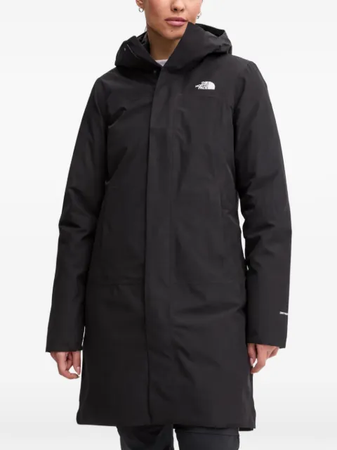 The North Face logo hooded coat Black NF0A7ZYT