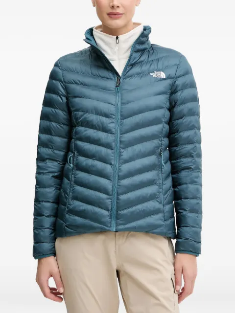 The North Face chevron quilted jacket Blue NF0A3XEP