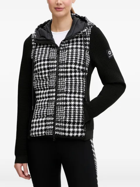 NEWLAND houndstooth hooded jacket Black N46768108