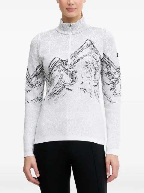 NEWLAND mountain-print sweater Grey N46833143
