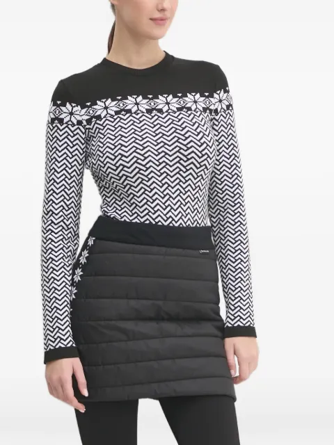 NEWLAND geometric snowflake print sweatshirt Black N46601108