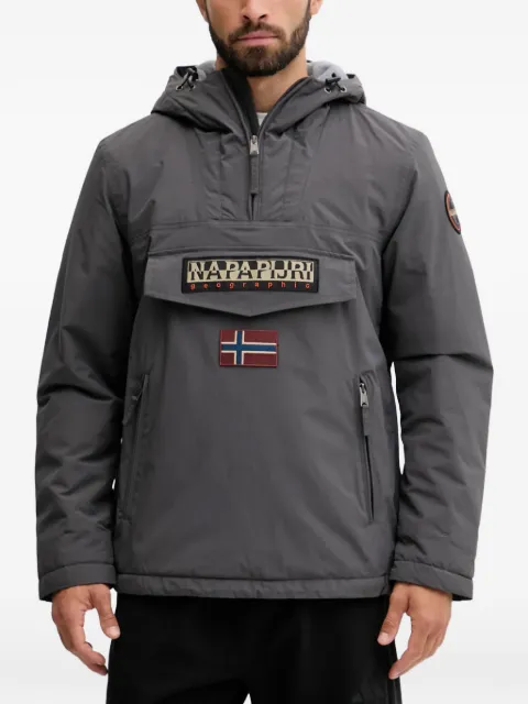 Napapijri hooded patch jacket Grey NP0A4GMDH981