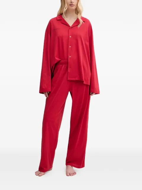 Pangaia button-up nightwear set (set of two) Red 10002462