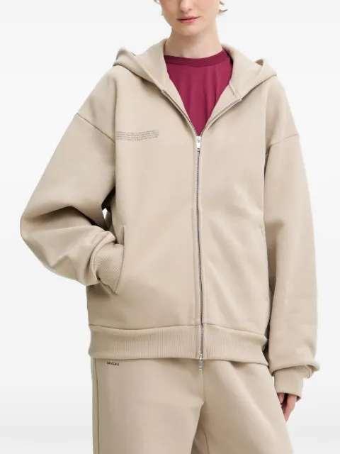 Pangaia logo-detail hoodie Neutrals 10002675