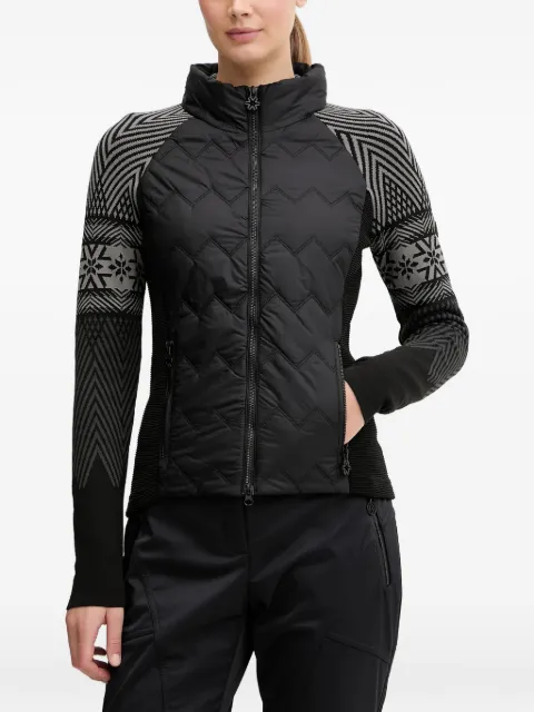 NEWLAND quilted patterned jacket Black N46700167