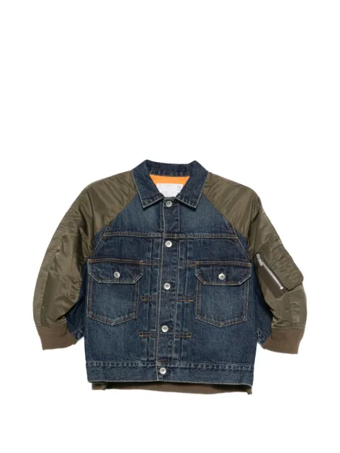 sacai buttoned flap-pockets denim jacket Blue 2608312
