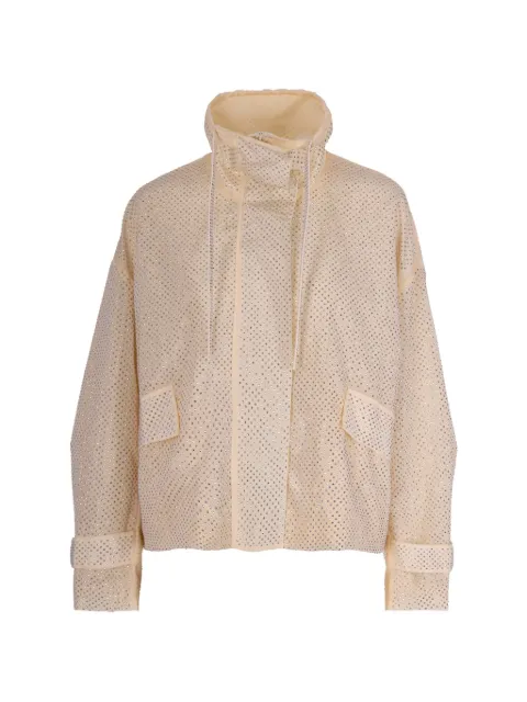 PINKO blouson jacket with all-over micro studs Neutrals 106166A31V