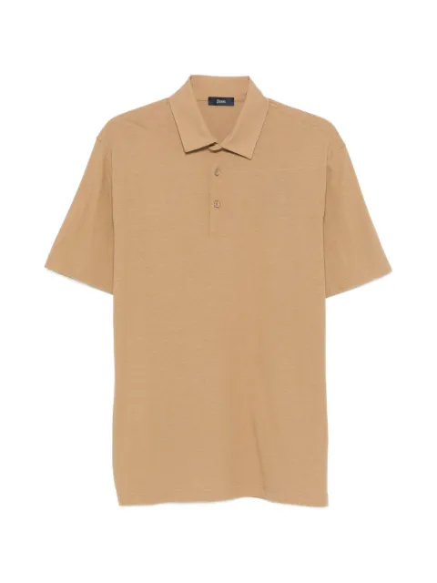Herno button polo shirt Neutrals JPL00115U52005