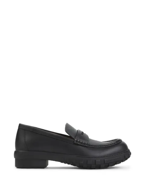 Givenchy tread-sole penny loafers Black BH203LH1X8