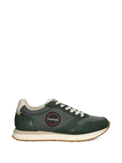 Napapijri Nova logo-patch sneakers Green NP0A4IQL