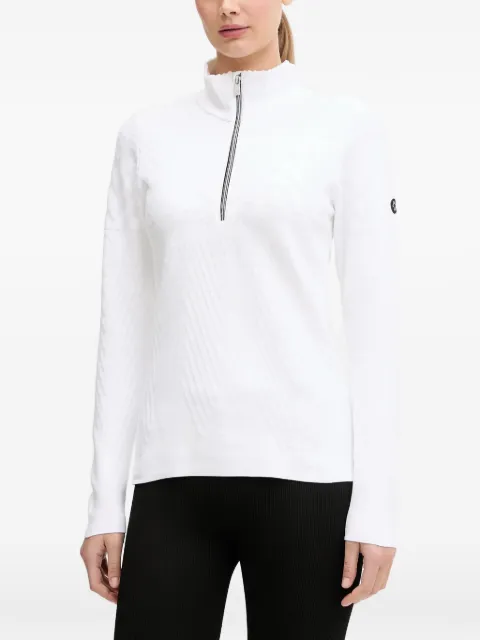 NEWLAND zip textured ski top White N4671232