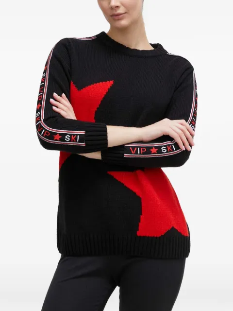 NEWLAND Ariel star-motif skiwear sweater Black N4632099