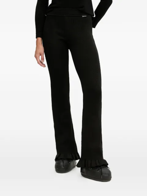 NEWLAND ruffled ribbed trousers Black N4682415