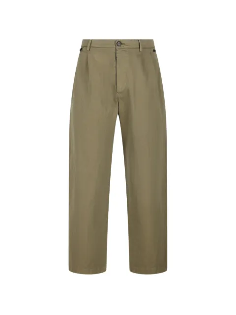Massimo Osti Studio pleated logo trousers Neutrals MPA104A110500G652