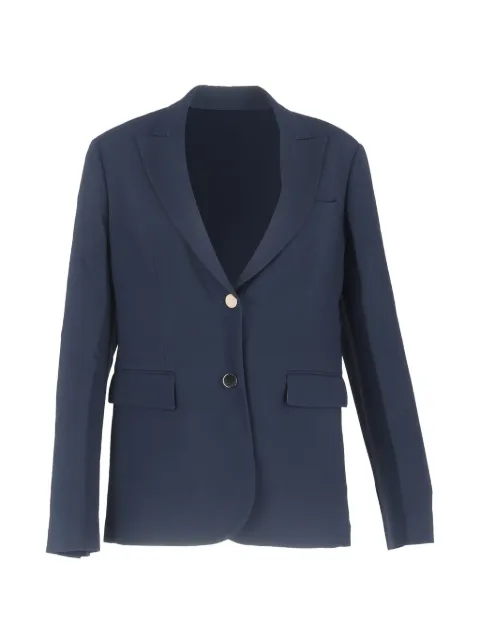Loro Piana Pre-Owned single-breasted wool blazer Blue NAPPUGBCL642890W