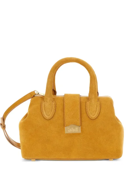 SCHELL top handles metallic lettering tote bag Orange B00100B01406