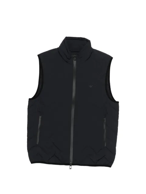 Emporio Armani zip quilted gilet Blue EM004946AF18499