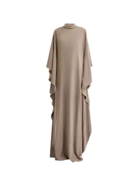 Gemy Maalouf bead-embellished kaftan Neutrals GMCP267887KF