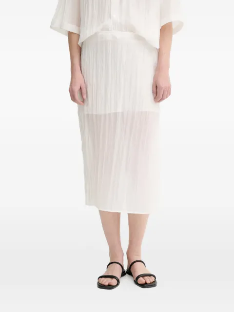 Filippa K side-slit midi skirt White 31762FK
