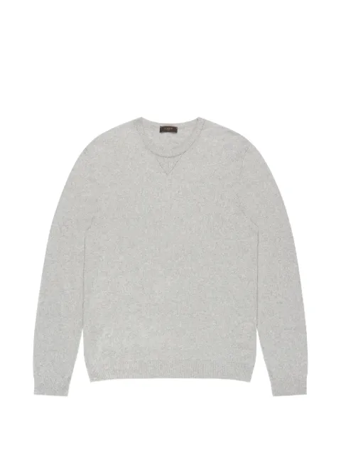 Zanone bouclé crew-neck sweater Grey 812080ZQ308