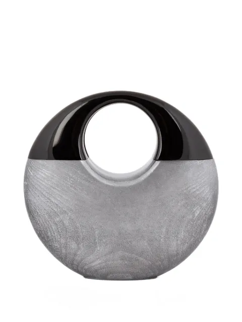 Gemy Maalouf glossy-effect clutch bag Grey GMAC267768CL