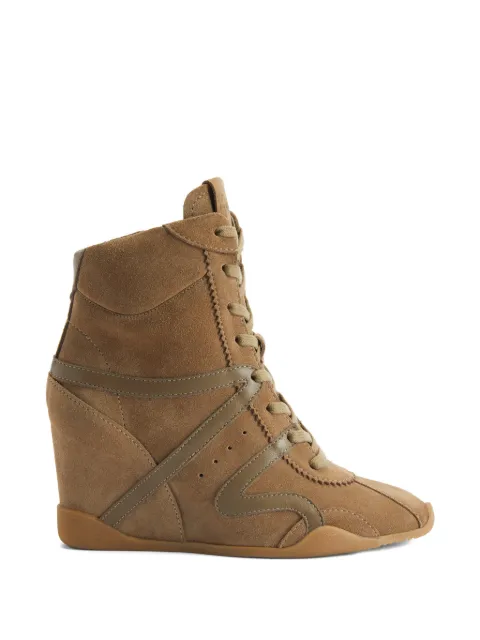 Giuseppe Zanotti Top Wedge lace-up sneakers Brown RS60005003