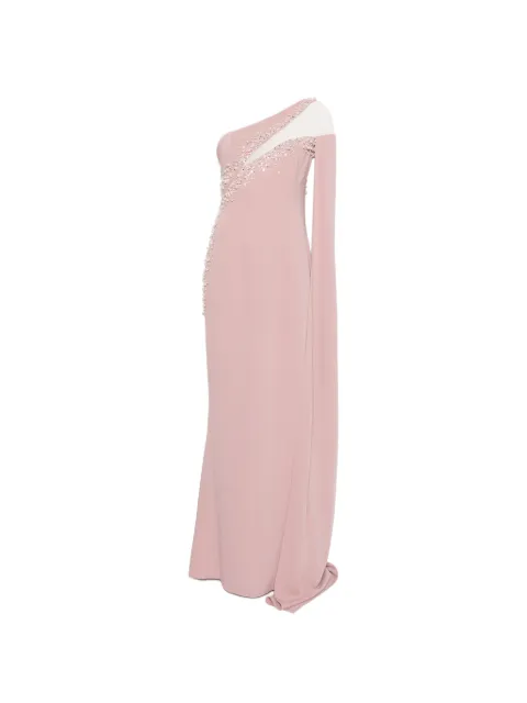 JEAN-LOUIS SABAJI embellished one-shoulder maxi dress Pink 6001514