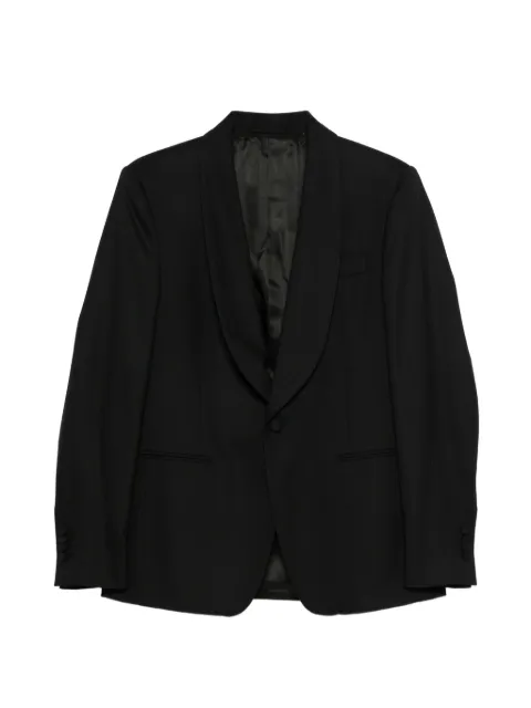 Lardini shawl-collar single-breasted jacket Black CN5824EICN64307
