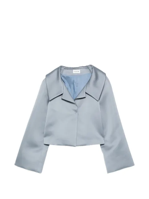 P.A.R.O.S.H. wide-sleeve cropped jacket Blue PAMAKD420450