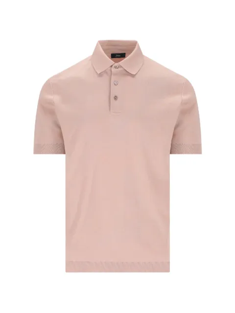 Herno buttoned polo shirt Neutrals JPL00125U52059