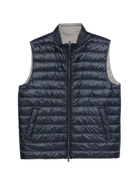 Herno zip-fastening quilted gilet Blue PI001320U12020Z9294