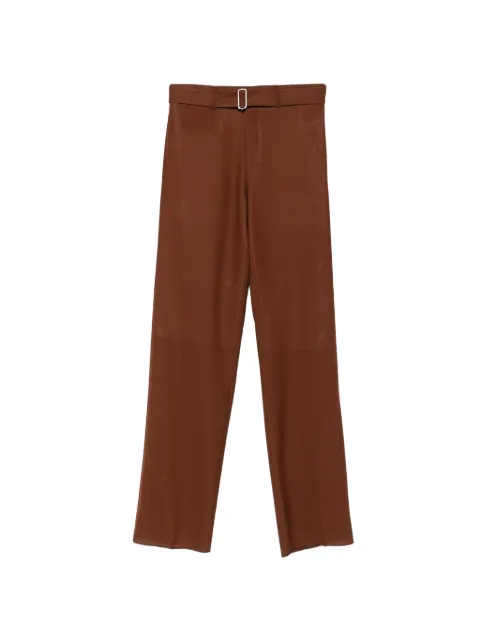Lardini belted trousers Brown PAGAZZACN64424430