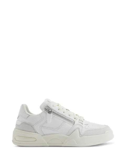 Giuseppe Zanotti crocodile print side zips trainers White RM60002001
