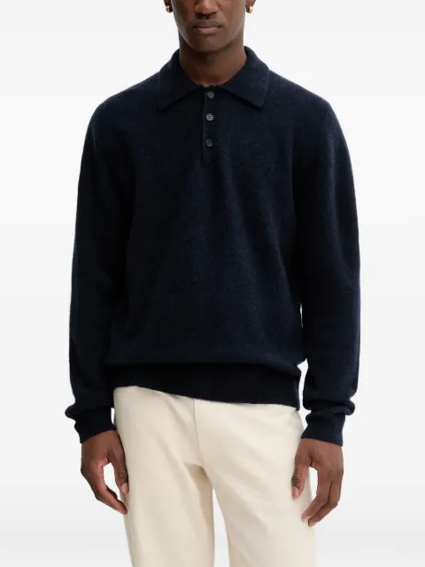 Filippa K knitted polo shirt Blue 31696FK