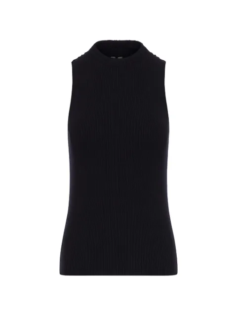 Rick Owens ribbed-knit tank top Black RP01F6635RIBVI