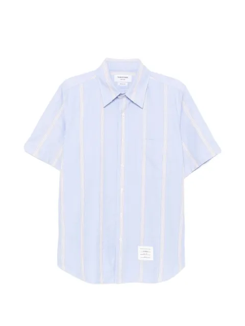 Thom Browne striped short-sleeve shirt Blue MWS239AF0662
