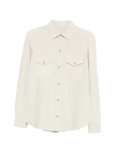 RIFUGIO pocket shirt Neutrals 26ETXSSUEDE