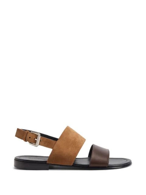 Giuseppe Zanotti Maratea double-band sandals Brown EU60021003
