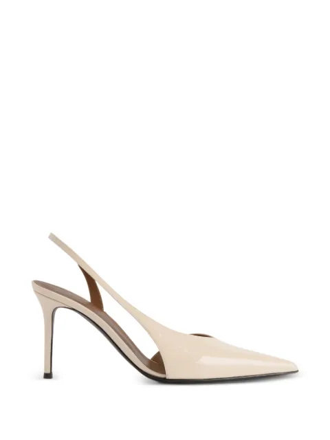 Giuseppe Zanotti Desiree asymmetric-design sling-back pumps Neutrals E650012001