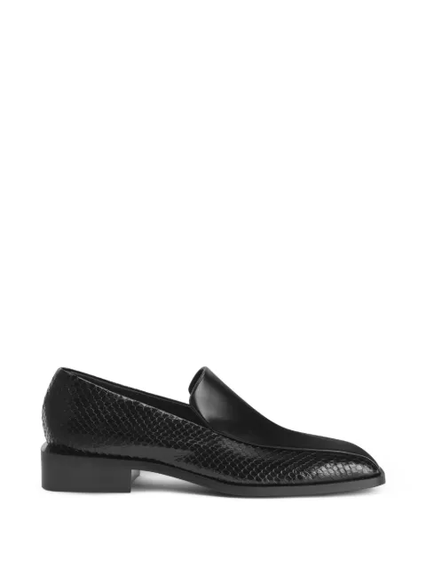 Giuseppe Zanotti Gz-Lucky square-toe loafers Black EU60013001