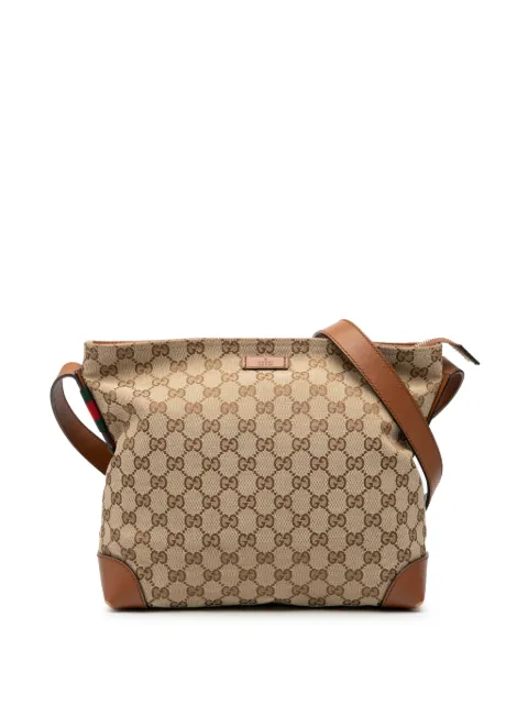 Gucci Pre-Owned 2000-2015 GG Canvas Web crossbody bag Brown K2RCB47DM74XLLLL